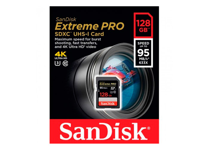 Memoria SD SanDisk Exreme Pro 128GB 95MB/s